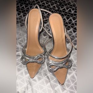 Rhinestone nude heels